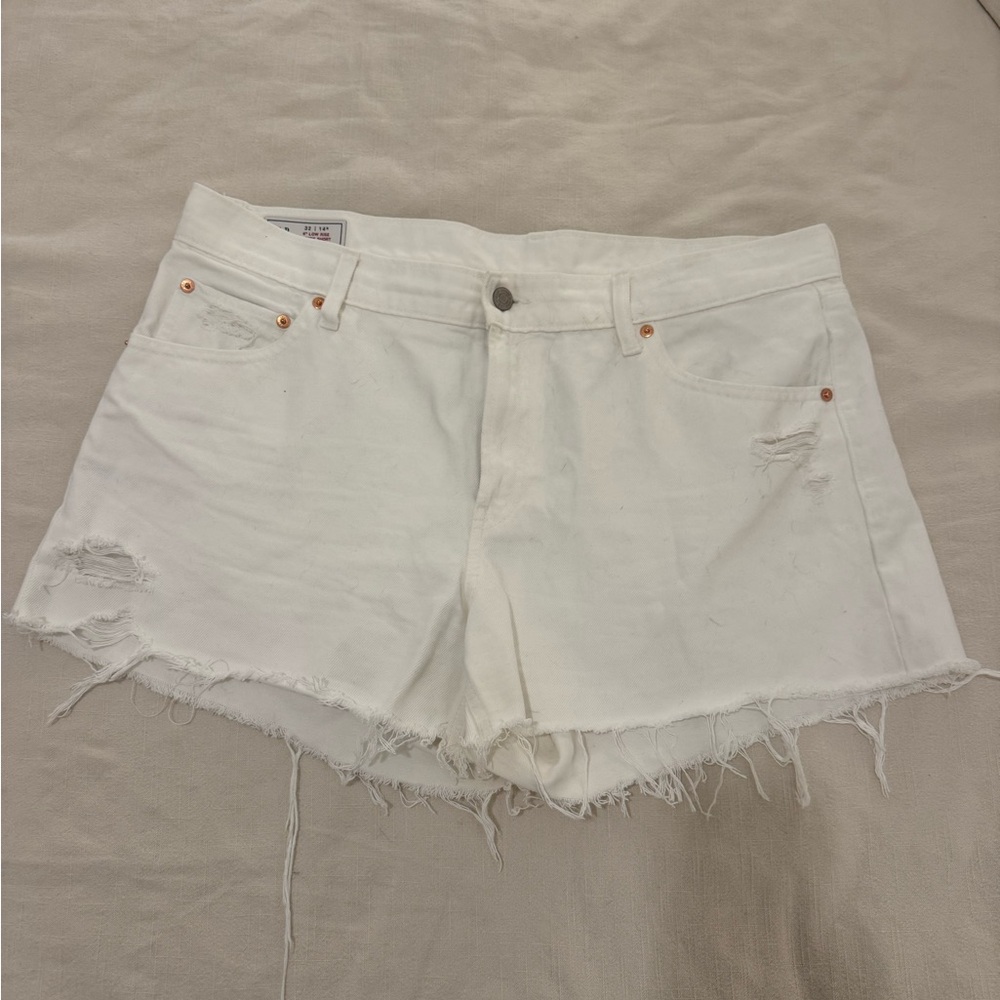 GAP white denim short